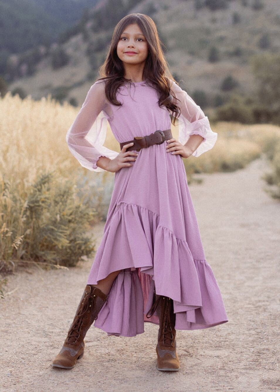 Joyfolie Mia Joy Jespyr Dress in Dusty Mauve Girl’s Size 6